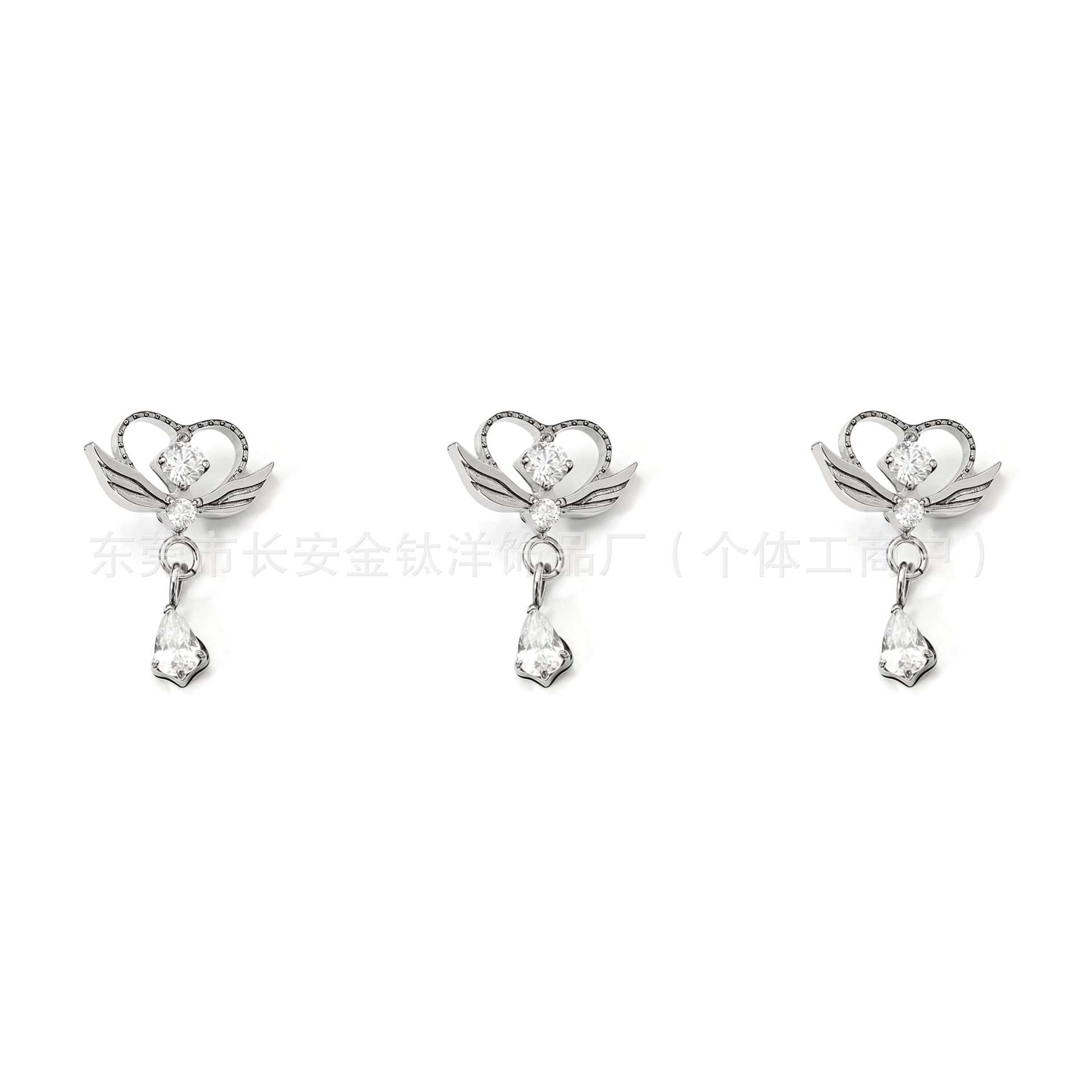 Pointed titanium steel lip stud product view