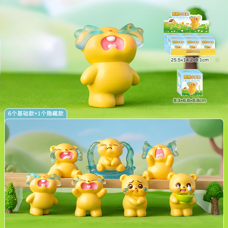 かわいいパンダのゆったりとした生活のブラインドボックス周辺グッズ、フィギュア、装飾品、子供のお祭りのプチギフト、卸売