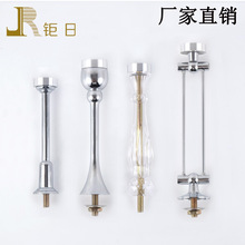 玻璃家具吊杆 餐台吊杆吊玻璃连接杆 铝饼吊脚 家具五金固定配件