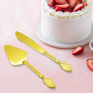 New European style tableware cake knife shovel suit vintage palace relief western tableware creative kitchen supplies