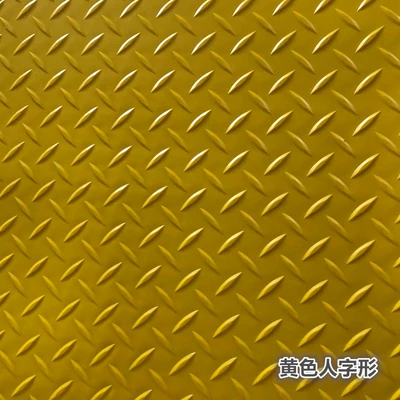 floor mat, van floor mat, Avtomobil döşəmə paspasları - yellow-herringbone-pattern-cow-tendon-07m-width-1m-length-unit-price