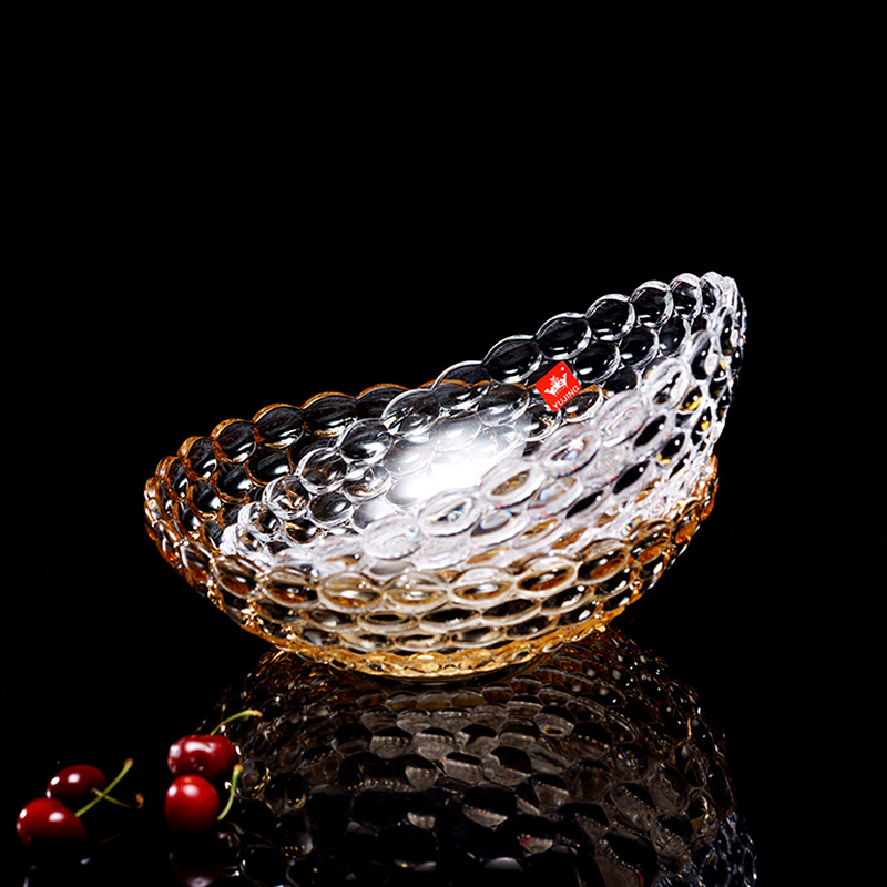 Bandeja de cristal grande de estilo nórdico para frutas y aperitivos, para uso doméstico en la sala de estar, bandeja para frutas, bandeja para dulces, bandeja creativa para frutas y verduras. image 4