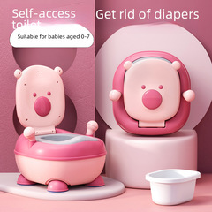 Children's toilet, child sit-in toilet, unisex baby potty, infant toilet seat, urine bucket, small bear large size