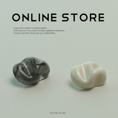 MOSN 小香名媛風噴墨扣子樹脂西裝雙面尼大衣扣粗花呢外套裝飾扣