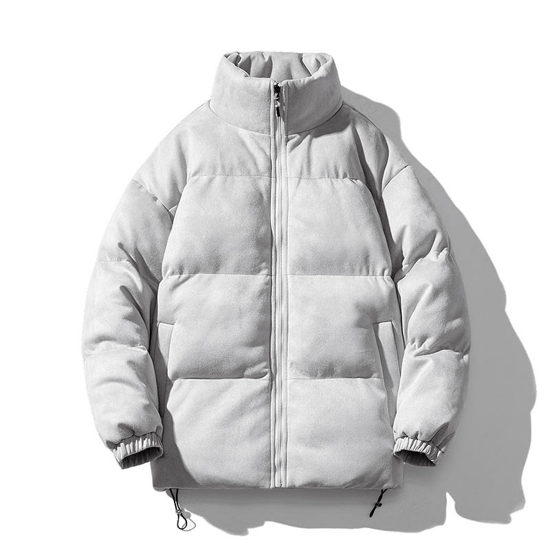 新款麂皮绒棉服男士棉袄潮流冬季日系宽松面包服时尚棉衣外套跨境|undefined