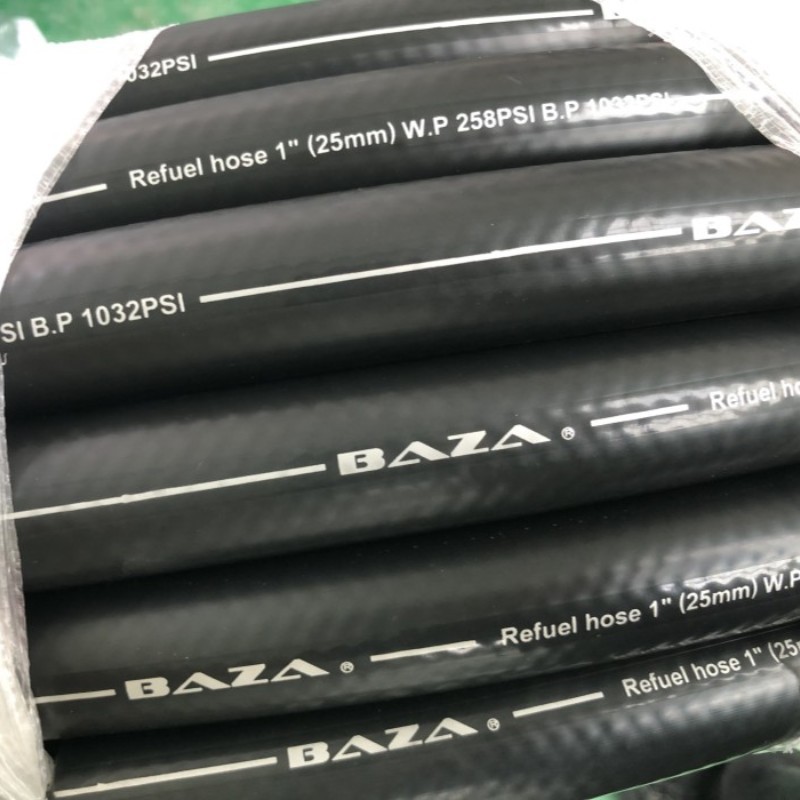 液压油管 钢丝编织黑色光面【加油机管总成】加油站加油机胶管