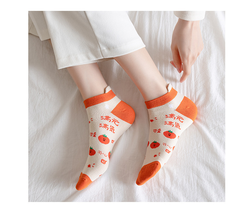 Femmes Style Japonais Dessin Animé Nylon Coton Jacquard Cheville Chaussettes display picture 2