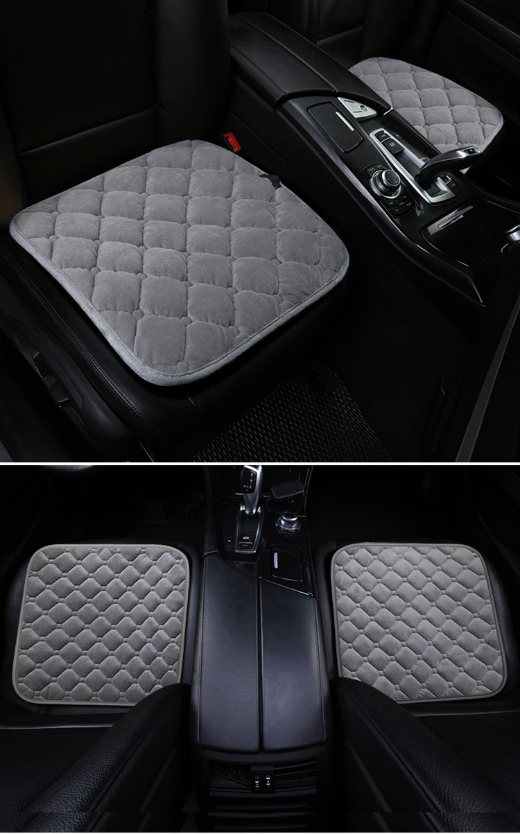 Car Heated Seat Cushion Winter Single and Double Seat Electric Heating USB Plush 5V Car Electric Heated Seat Cushion for Car Warmth