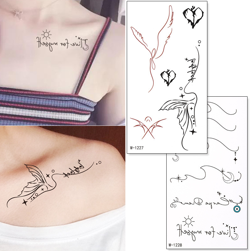 Cross-Border New Product Cartoon Tattoo Stickers Cute and Personalized Temporary Tattoo Stickers Waterproof Long-Lasting Fresh Style Custom Wholesale