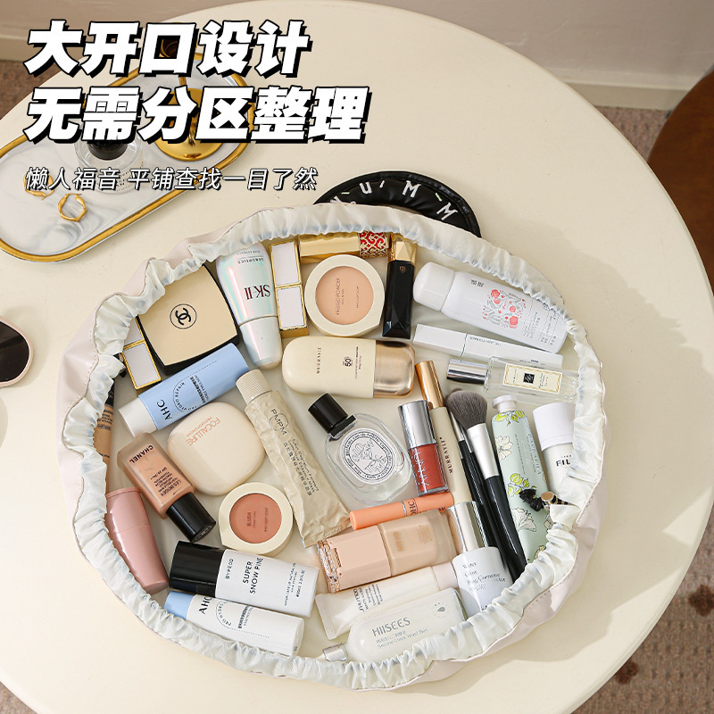 化粧品収納バッグ PU防水 洗面用具収納バッグ 厚手 旅行雑貨整理バッグ 大容量 防水|undefined