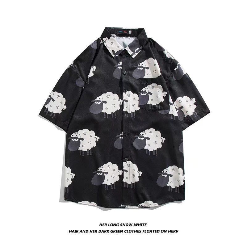 Camisa de manga corta para hombres 2022 nueva camisa floral delgada de secado rápido de moda suelta media manga estilo Hong Kong Ruan media manga guapo