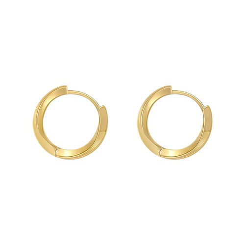 Women's Trendy Minimalist Design Light Luxury Gold Hoop Earrings—Sophisticated Circular Ear Accessories,  New Collection