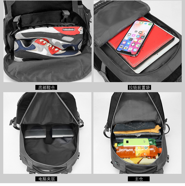 Mochila al aire libre transfronteriza deportes viajes 60L40L bolso del alpinismo hombres mochila bolsa de viaje de las mujeres al por mayor en stock