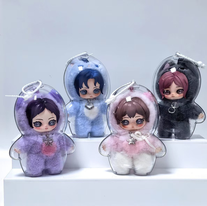Labubu Labubu Secret Code 4.0 Protective Case Vinyl Figure Transparent Dust Cover Baby Walking Protective Case