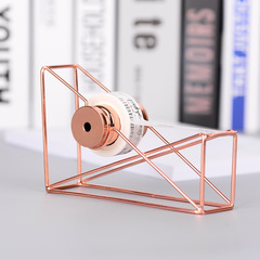 INS style light luxury iron rose gold tape cutter manual multi-functional tape machine student account tape holder