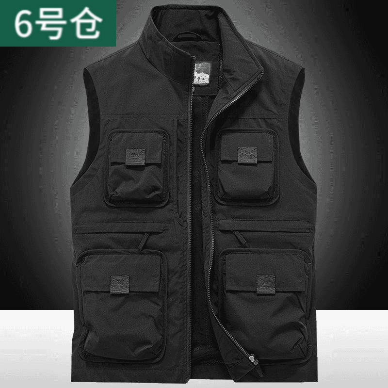 多口袋马甲秋冬工装休闲马甲钓鱼登山户外新款加绒马甲|undefined