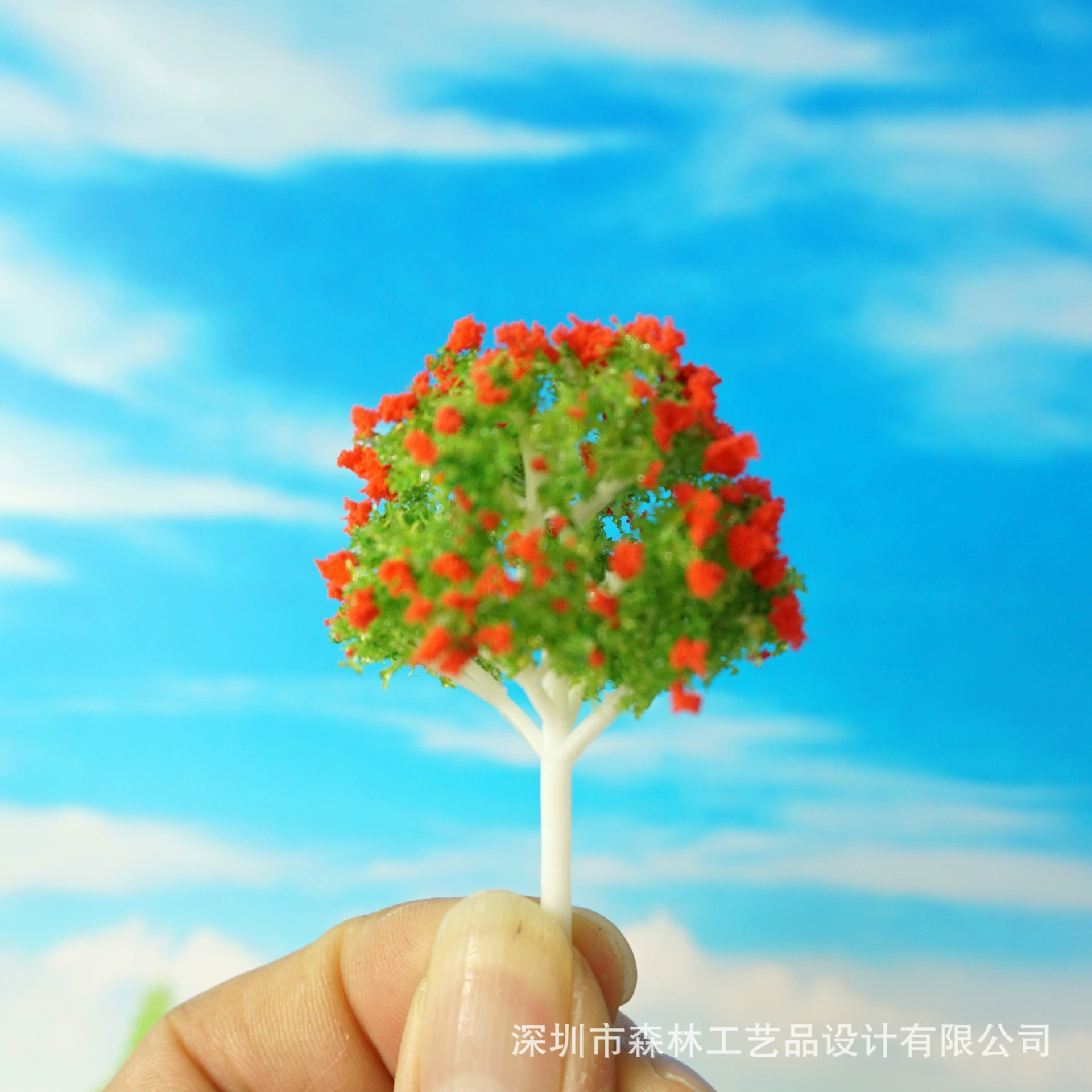 Мох микроландшафтный фон искусственный цветок дерево песок стол модель здания дерево пластик белый персиковое дерево