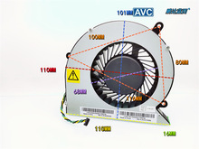 厂家全新AVC BAAA1115R2U 一体机涡轮鼓风机12V温控PWM 11CM散热