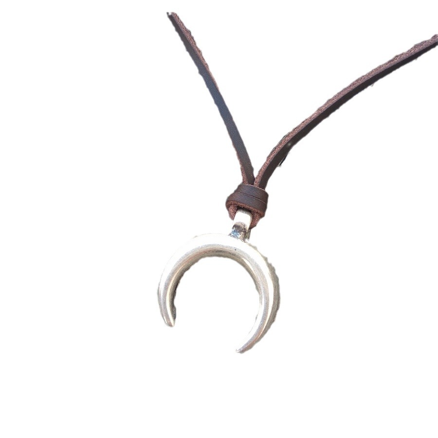Collana girocollo coreana in velluto con ciondolo in lega_voghion.com