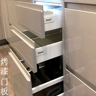 ♡ Multi-Layer Solid Wood European-Style Paint Door Panels Customized Piano Car Paint Cabinet Doors Integrated Kitchen Wardrobe Doors