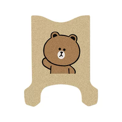 Anti-Slip Pedal Decorative Accessories — Electric vehicle foot mat - emma-q5pro-brown-bear