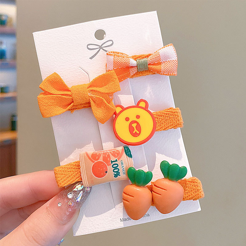 Juego de 5 piezas de rábano naranja dorado