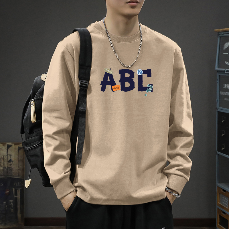 New Style Loose Bottoming Shirt Hong Kong Style Shirt Pure Cotton White Long-Sleeved Men's Autumn and Winter Tops T-Shirt New Style Loose Bottoming Shirt Hong Kong Style Shirt Pure Cotton White Long-Sleeved Men's Autumn and Winter Tops T-Shirt