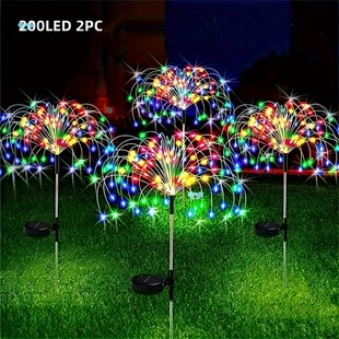 Colorful Solar Garden Lights 2 Pack 90 Led Outdoor Solar Cross-Border