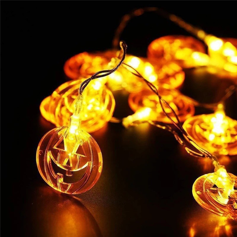 Ventas transfronterizas de Halloween calabaza cabeza fantasma blanco murciélago púrpura fantasma mano lámpara de decoración festiva lámpara de color temática