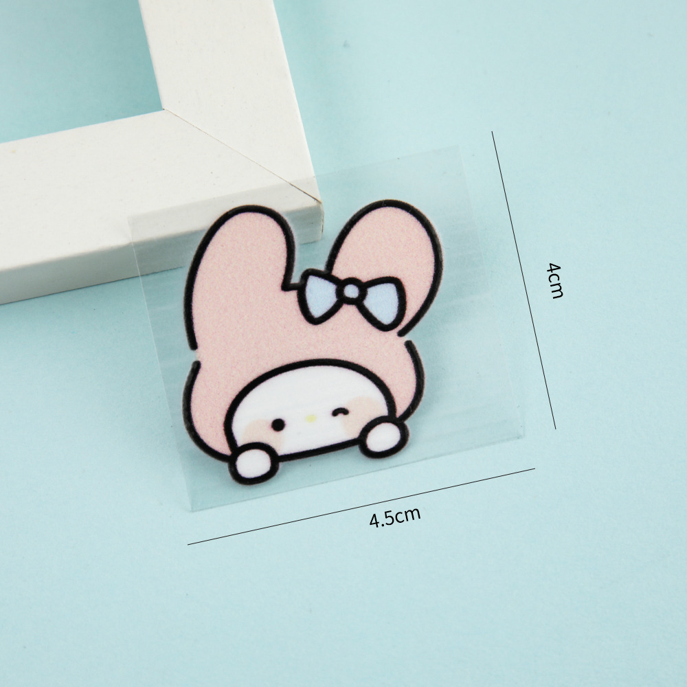 Caramelo color DIY pegatinas lentes de contacto caja portátil simple transparente doble caja compañero caja de alto valor de belleza pupila caja