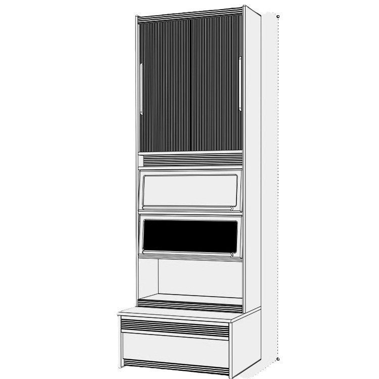 春藤书柜樱桃木去客厅化组合卡座书柜一体整墙书房实木收纳储物柜 5