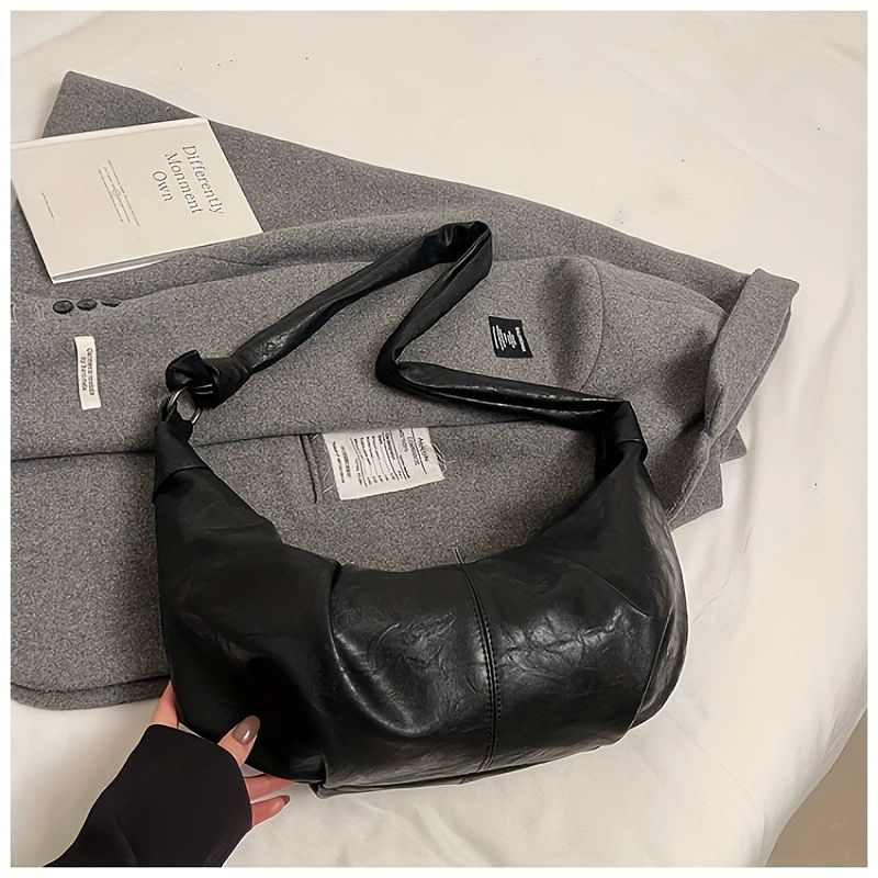 2025 новый кросс-граничный дропшиппинг 2024 корейская версия большая вместимость ретро плиссированная сумка-пельмень