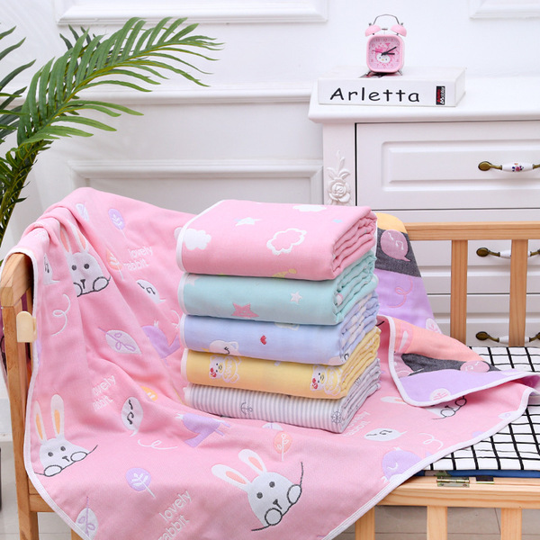 Cotton gauze bath towel for new born for baby