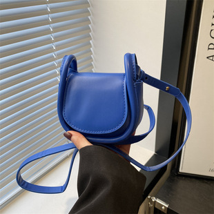 Ins Niche New Korean Fashion Solid Color Handbag Shoulder Crossbody Bag Stylish Coin Purse