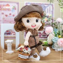 桃桃丸子9寸bjd娃娃女生焦糖美拉德玩偶手办换装娃娃公仔生日礼物