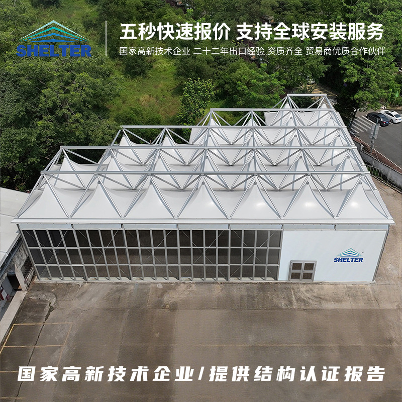 网架篷房RevolutionTent出口中东铝合金蓬房国际展览会议活动帐篷