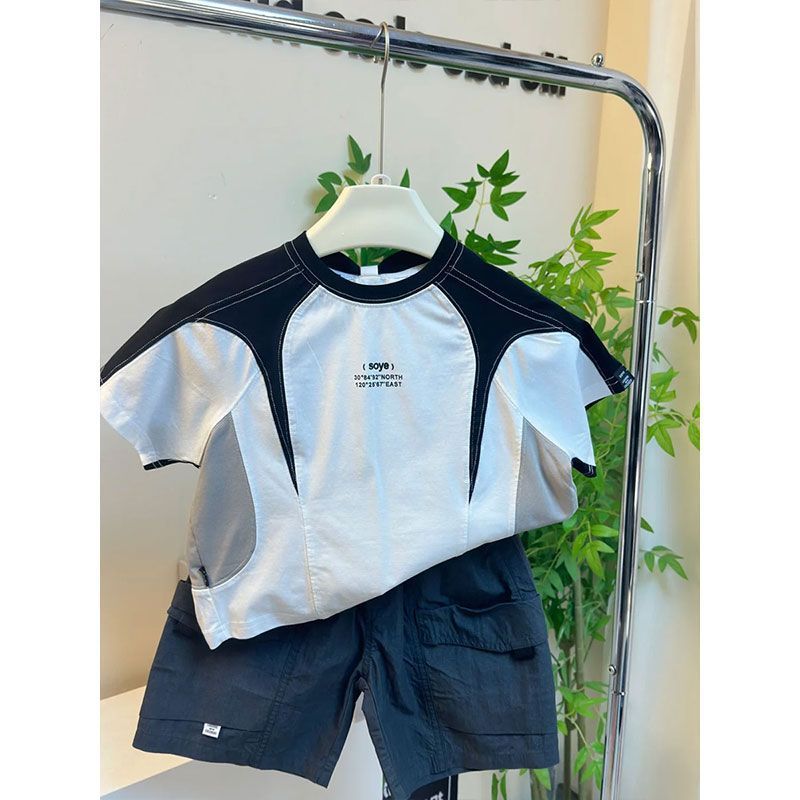 年中クリアランス、男の子と女の子向けの高コストパフォーマンスTシャツ、夏用子供用半袖コットン（返品不可//レビューなし1|undefined