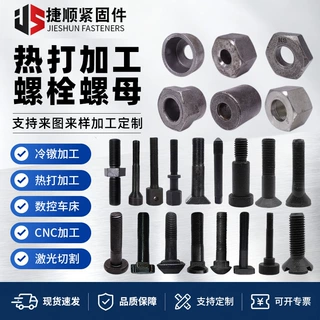 非标件螺栓螺母加工数控车床加工热打异型件热打异型件螺栓