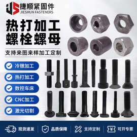 非标件螺栓螺母加工数控车床加工热打异型件热打异型件螺栓
