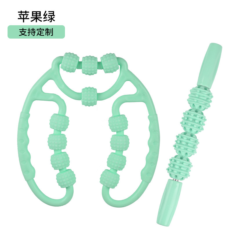 12轮环形夹小腿按摩器滚轮瑜伽训练器深层按摩锻炼便携器厂家直发|undefined