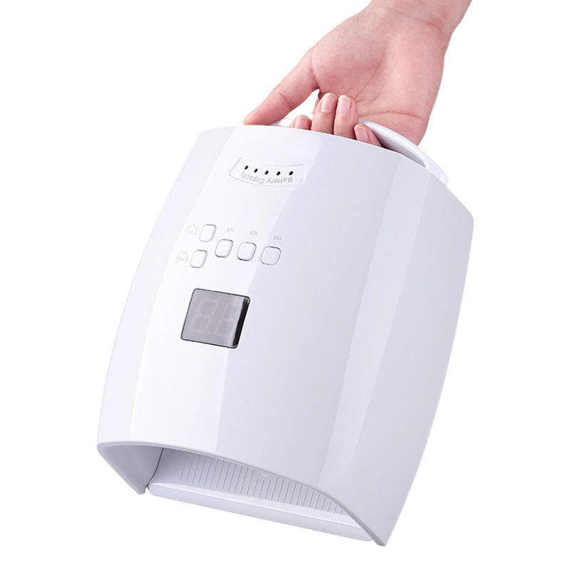Almacenamiento eléctrico portátil máquina de belleza de uñas lámpara de fototerapia 66W lámpara de belleza de uñas carga inalámbrica LED máquina de fototerapia de belleza de uñas secadora