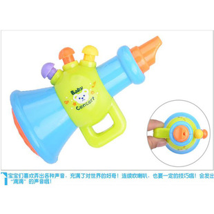 Mi Mi Xing Baby Sand Hammer Rattle Horn Hand Rattle Drum Toy 5-piece Musical Instrument Combination Set