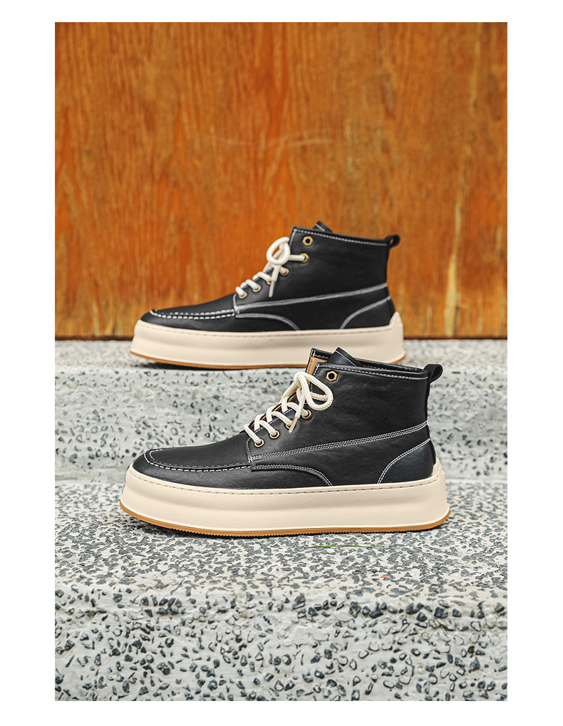 Herren Chukka Boots Aus Echtleder Atmungsaktive Mid Top Freizeitschuhe_voghion.com