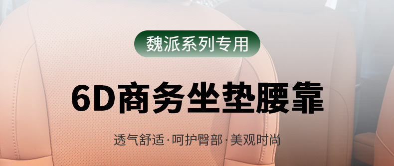 Suitable for Great Wall Wei Pai Wey Seat Cushion Vv6/Vv7/Vv5/Gt Lumbar Support All-Season Integrated Car Interior Decoration