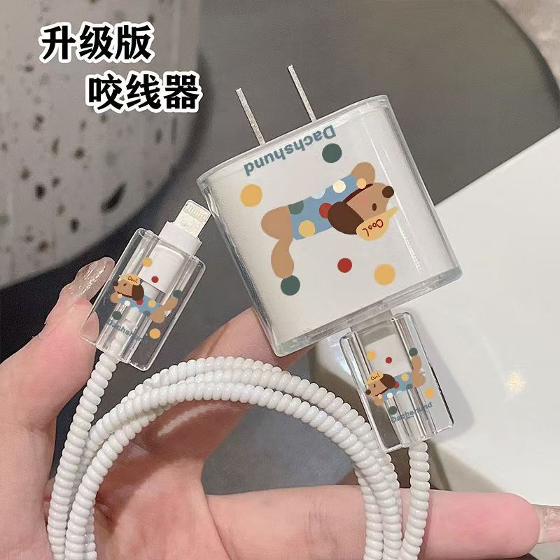 Aplicable a Apple 14 Cable Cover iPhone 13 Cargador Head 12 Promax Winding Cable Cover iPad