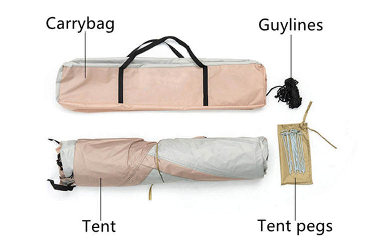 Outdoor Camping Tent Portable Folding Camping Beach Automatic Sun Protection and Rainstorm Protection Double-layer Tent