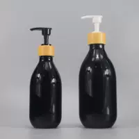 300ml 500 мл бамбук деревянная головка насоса шампунь эмульсионный насос бутылка высокого значения дезинфицирующее средство для рук