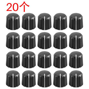 Manufacturer A06 two-color plastic knob cap 20/pack WTH148 potentiometer power amplifier volume adjustment knob