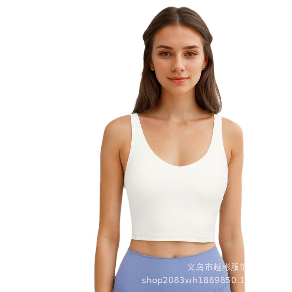 Nueva ropa interior deportiva transfronteriza mujer correr entrenamiento sujetador cabina de yoga chaleco de belleza vestir fuera de la camisa de secado rápido