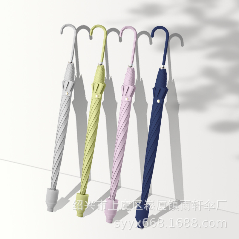 8-bone automatic waterproof cover umbrella female rain dual-use primary school children long handle umbrella straight rod umbrella Japanese style fresh